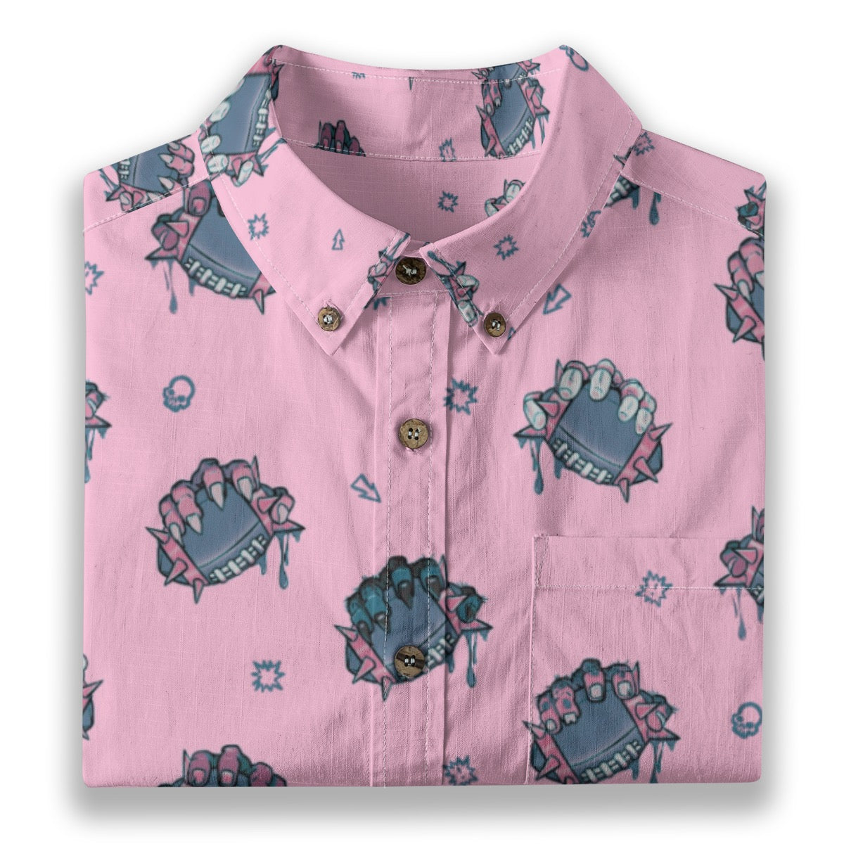 Secure the Ball  Breathable Cotton Shirt- Pink