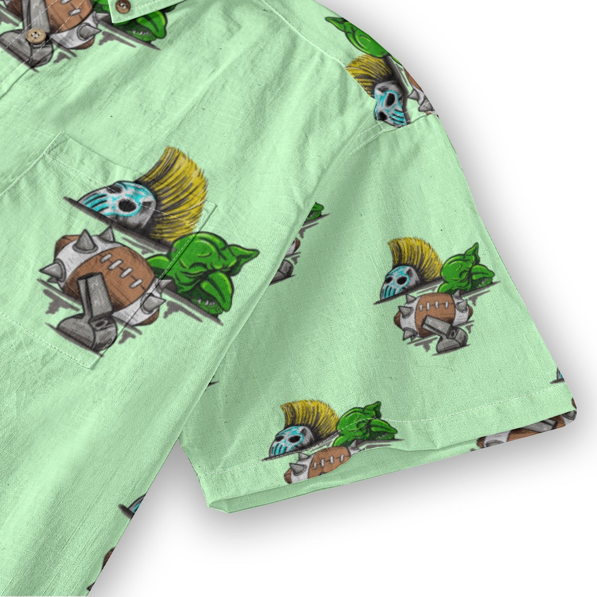 Aftermath  Breathable Cotton Shirt- Lime