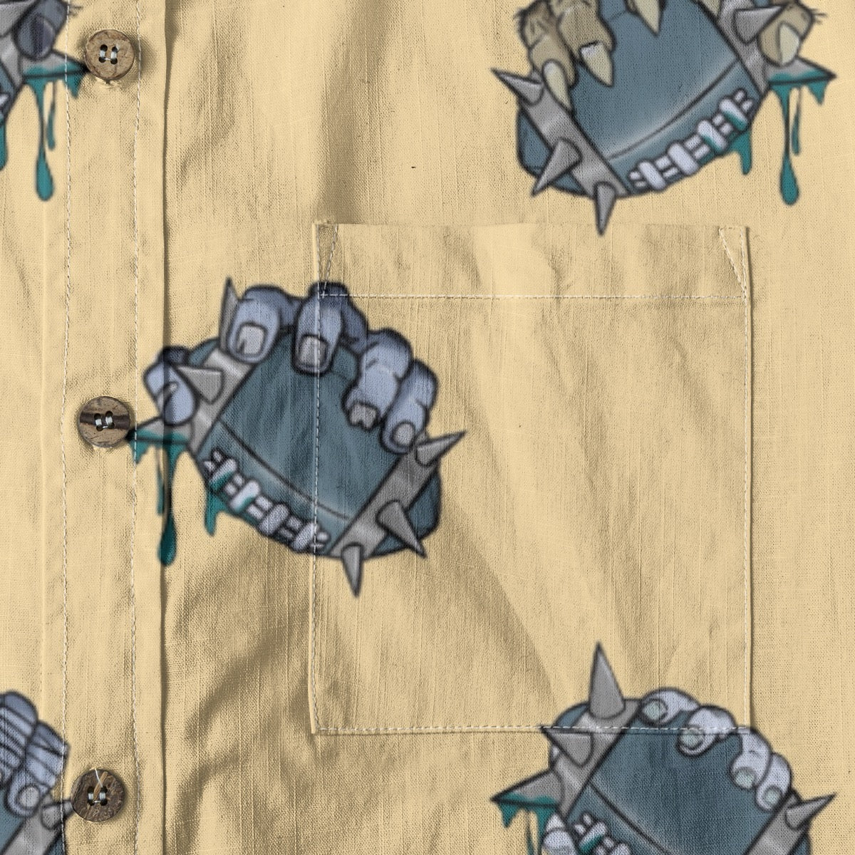 Secure the Ball Breathable Cotton Shirt- Dwarf Yellow