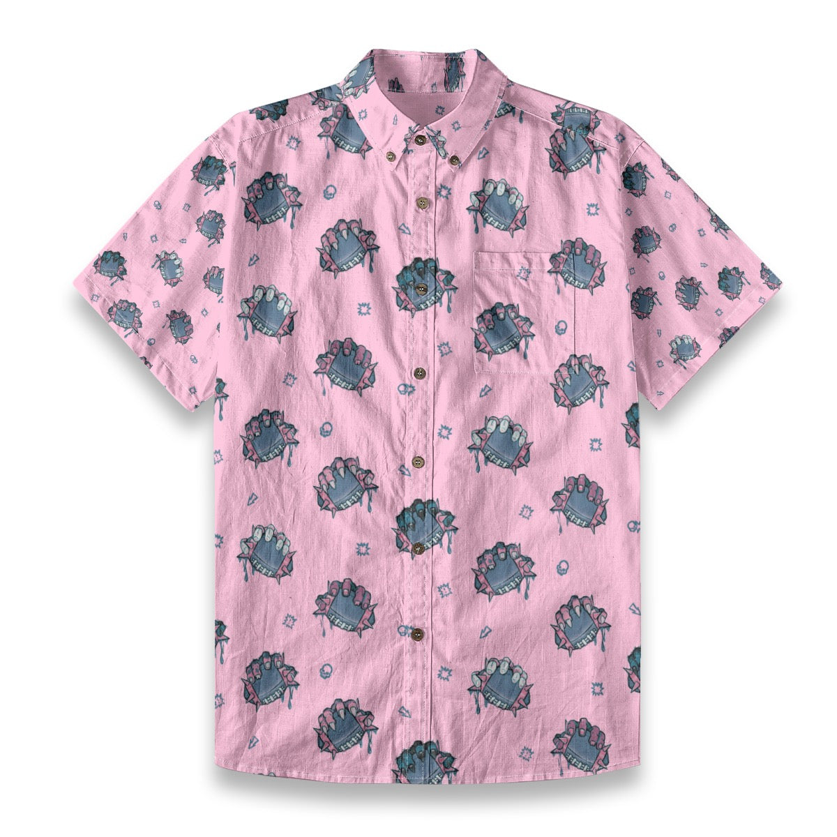 Secure the Ball  Breathable Cotton Shirt- Pink