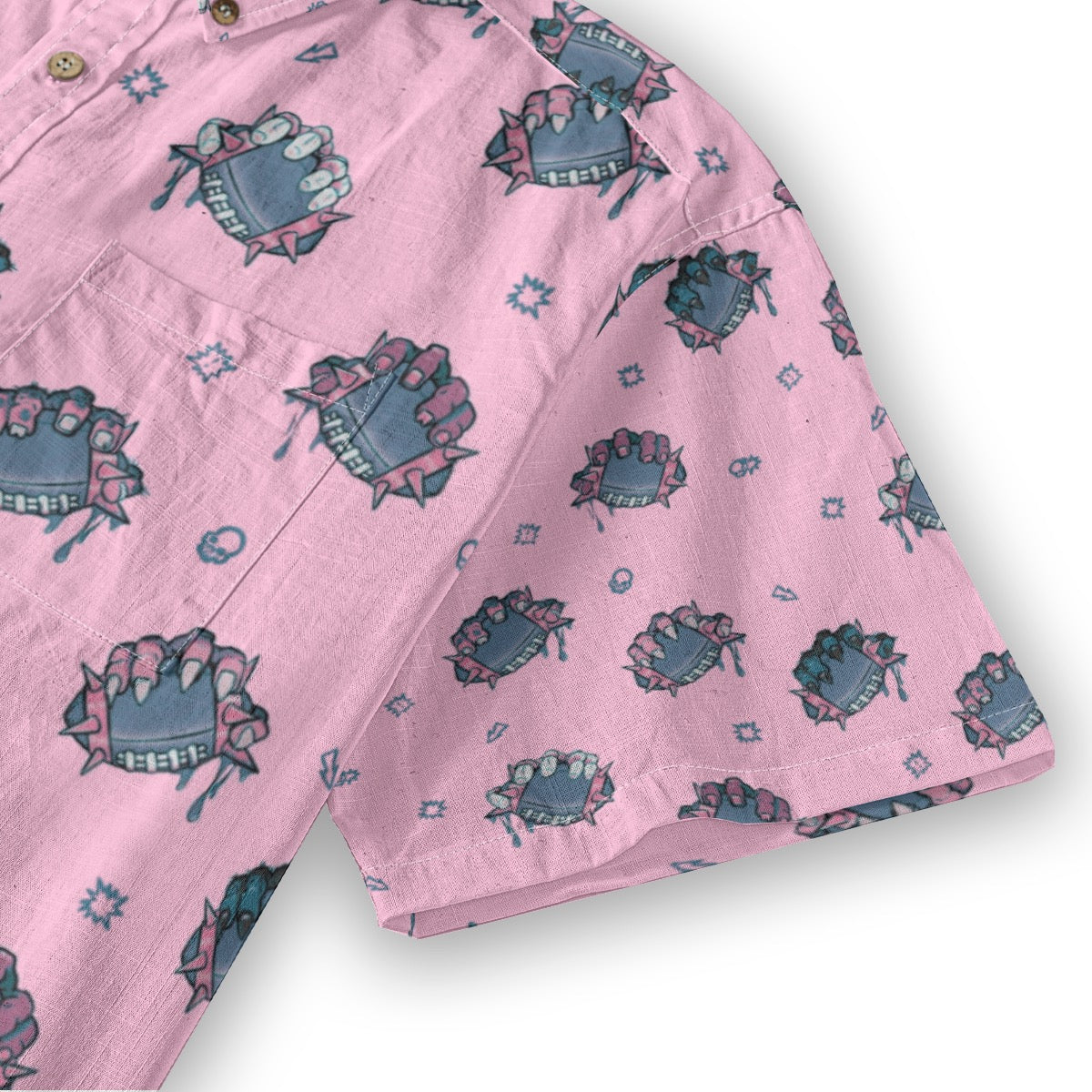 Secure the Ball  Breathable Cotton Shirt- Pink