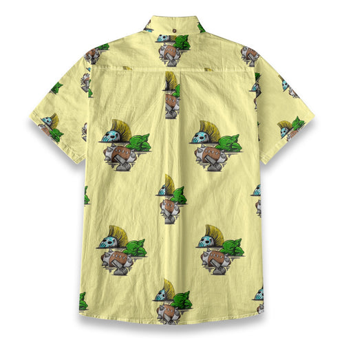 Aftermath  Breathable Cotton Shirt- Dwarf Yellow