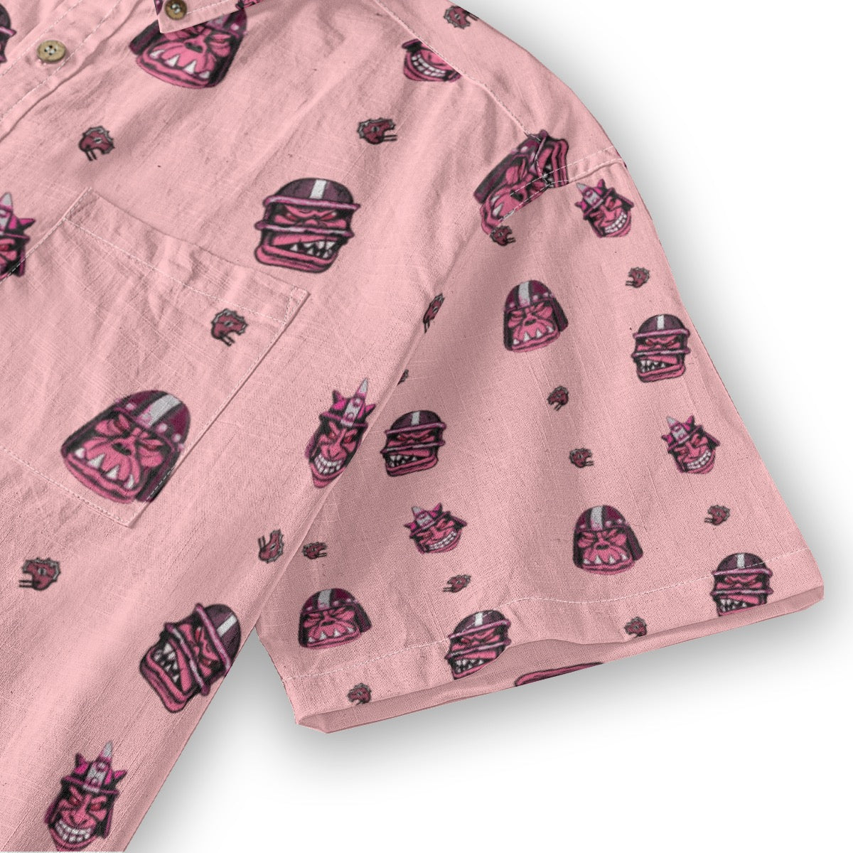 WAAGGHH! Breathable Cotton Shirt- Pink