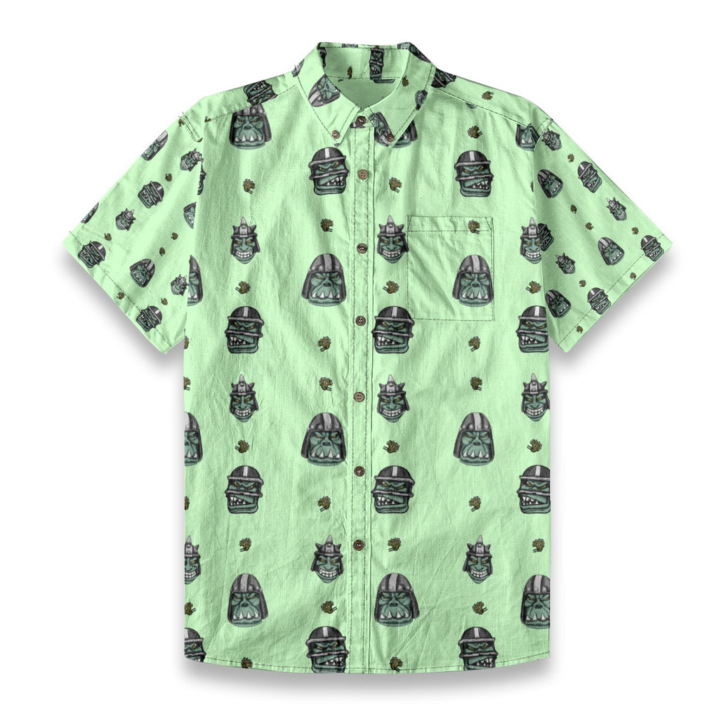 WAAGGHH!  Breathable Cotton Shirt- Green