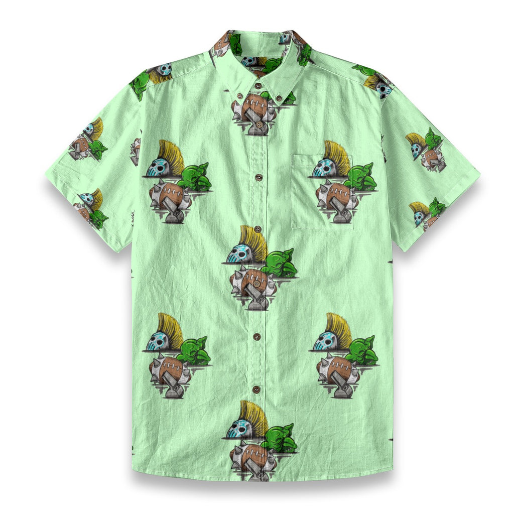 Aftermath  Breathable Cotton Shirt- Lime