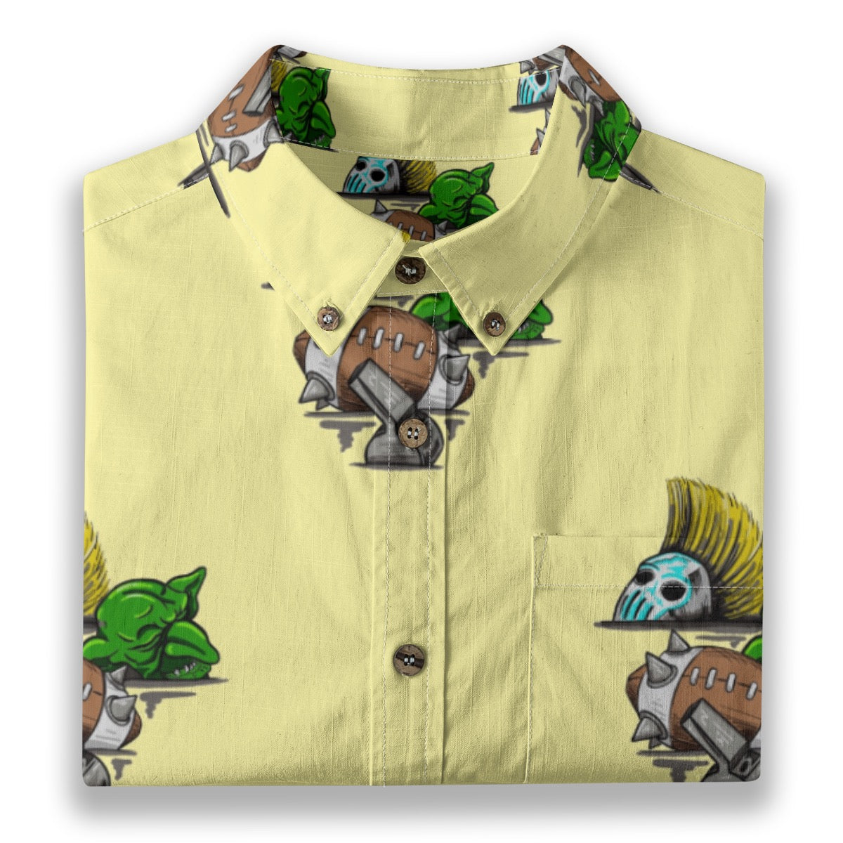 Aftermath  Breathable Cotton Shirt- Dwarf Yellow