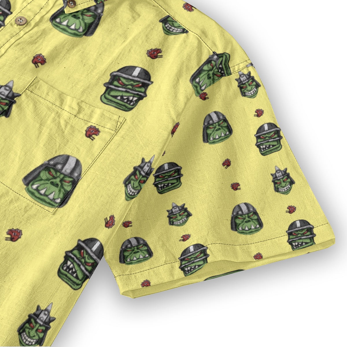 WAARRGGHH!  Breathable Cotton Shirt- Dwarf Yellow
