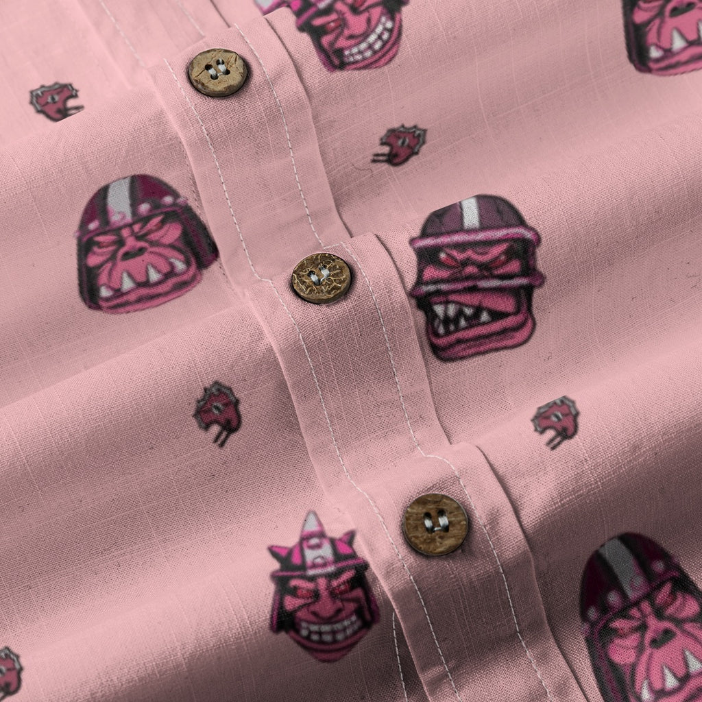 WAAGGHH! Breathable Cotton Shirt- Pink