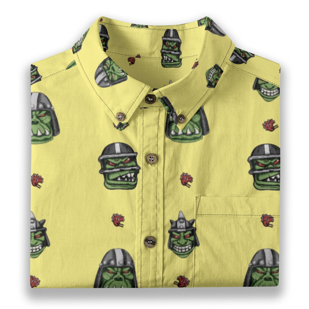 WAARRGGHH!  Breathable Cotton Shirt- Dwarf Yellow
