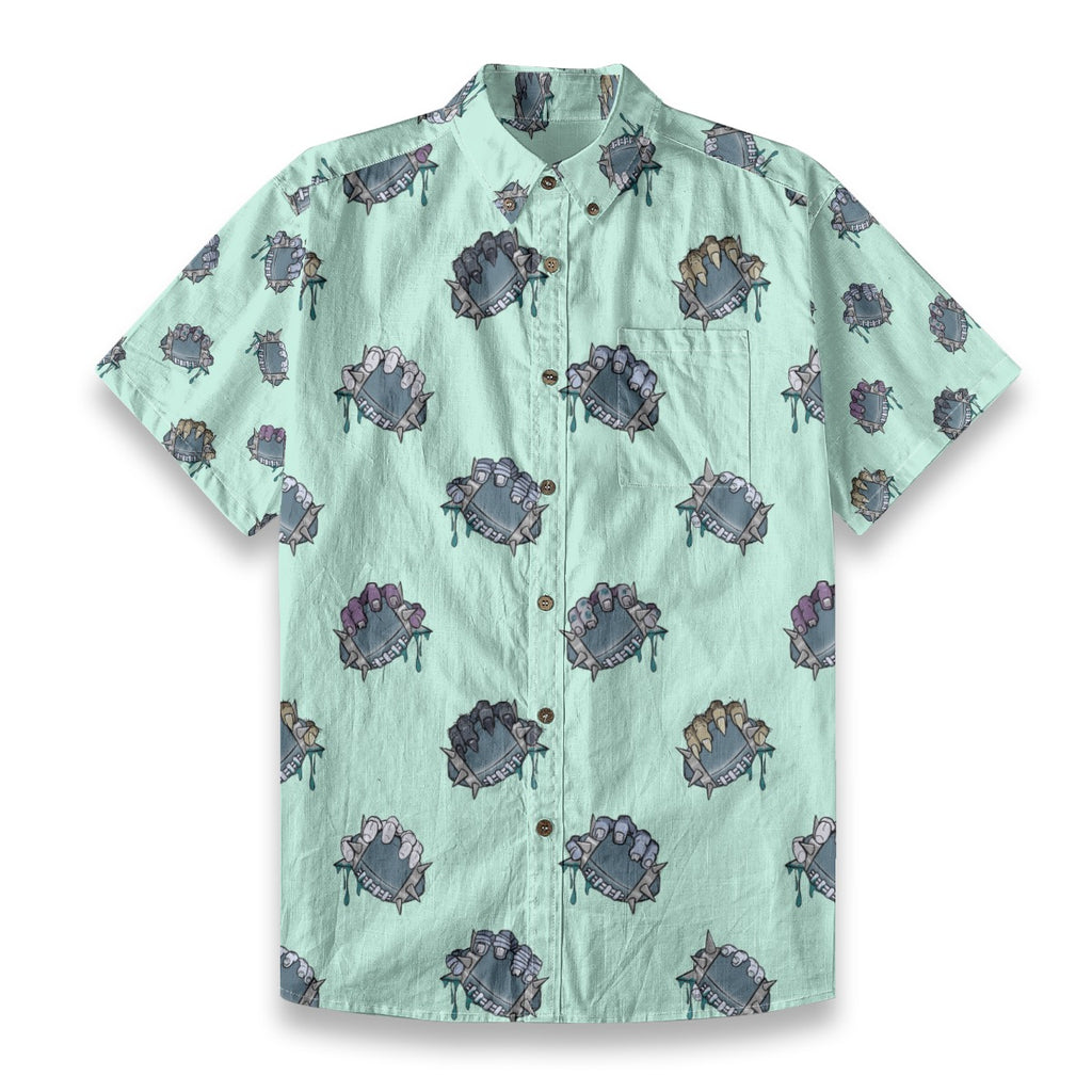 Secure the Ball  Breathable Cotton Shirt- Mint