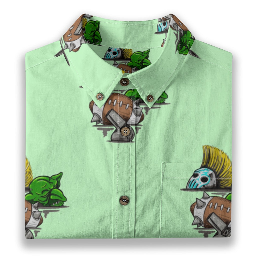 Aftermath  Breathable Cotton Shirt- Lime