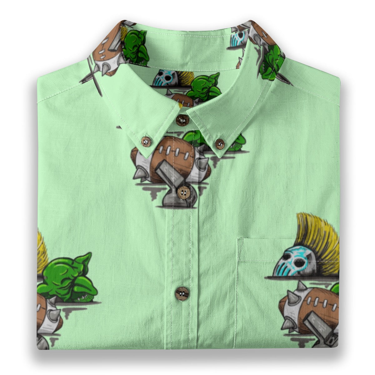 Aftermath  Breathable Cotton Shirt- Lime