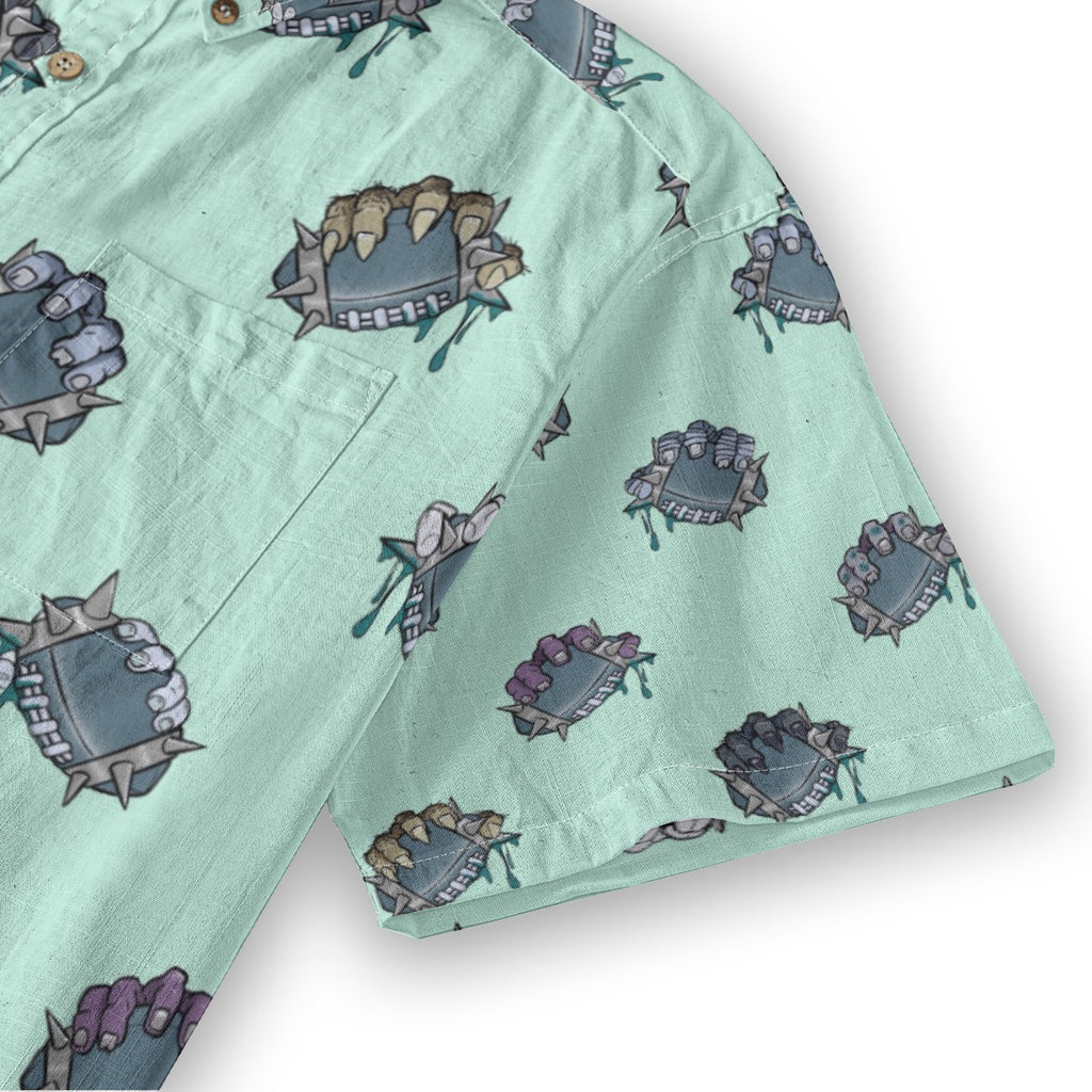 Secure the Ball  Breathable Cotton Shirt- Mint