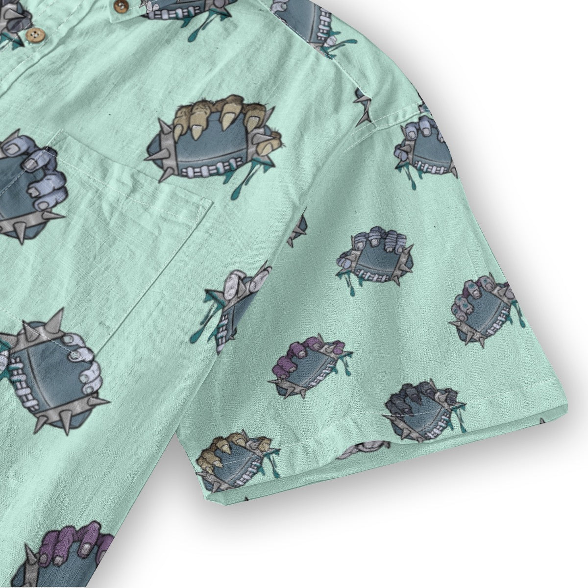 Secure the Ball  Breathable Cotton Shirt- Mint