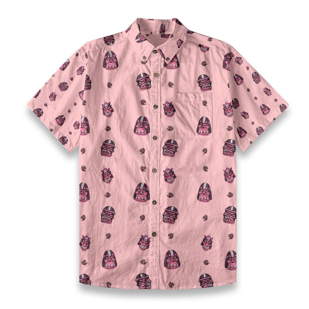 WAAGGHH! Breathable Cotton Shirt- Pink